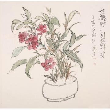 郑利平国画花鸟生机勃勃 引领群芳字画之家