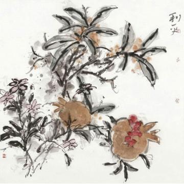 郑利平国画花鸟秋硕字画之家