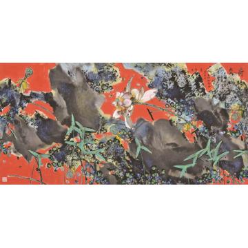 肖振中国画花鸟荷塘交响字画之家