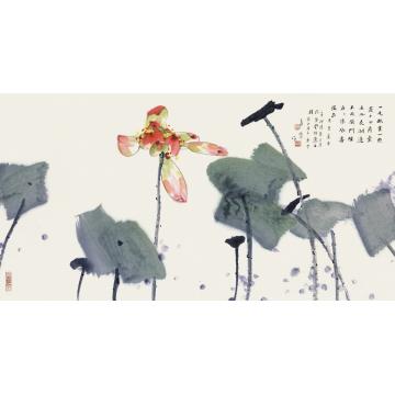 肖振中国画花鸟夜夜凉风香满家字画之家