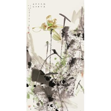 肖振中国画花鸟奈此香荷字画之家