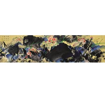 肖振中国画花鸟浅塘知荷香字画之家