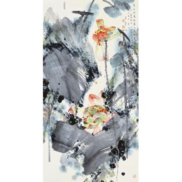 肖振中国画花鸟芙蓉好颜色字画之家