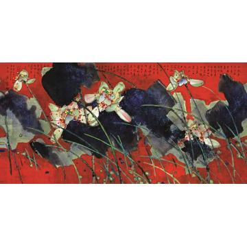 肖振中国画花鸟爱莲说字画之家