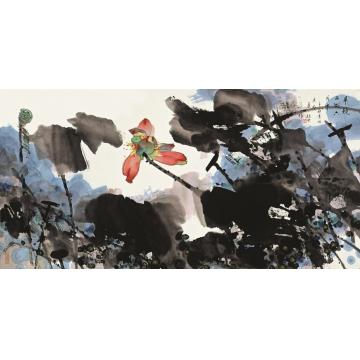 肖振中国画花鸟毕竟西湖六月中字画之家