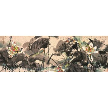 肖振中国画花鸟好荷字画之家