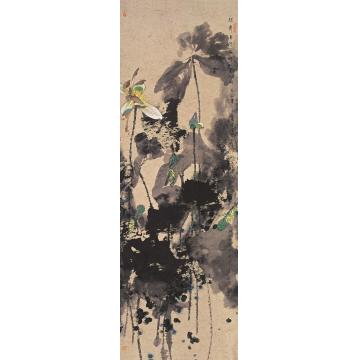 肖振中国画花鸟起舞弄清影字画之家