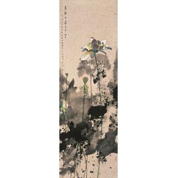 肖振中国画花鸟为谁风露在中宵字画之家