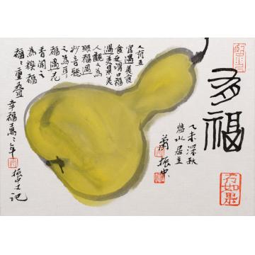 肖振中国画花鸟多福字画之家