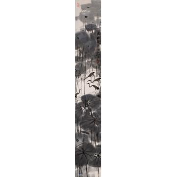 肖振中国画花鸟藕塘深处字画之家