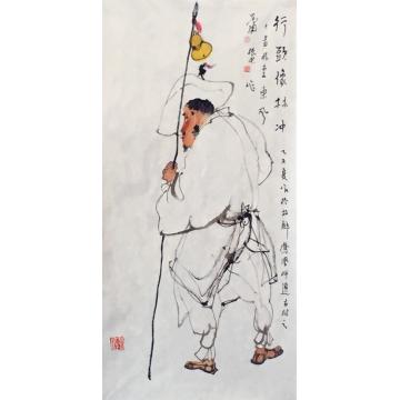 肖振中国画花鸟行头像林冲字画之家