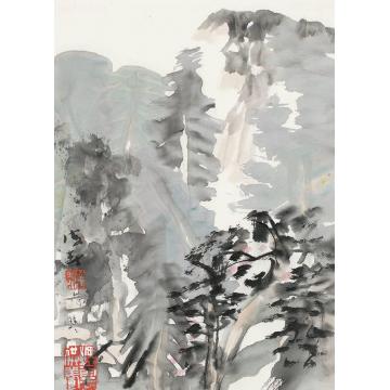 萧海春国画山水色墨系列六字画之家
