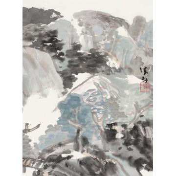 萧海春国画山水古诗意册四字画之家