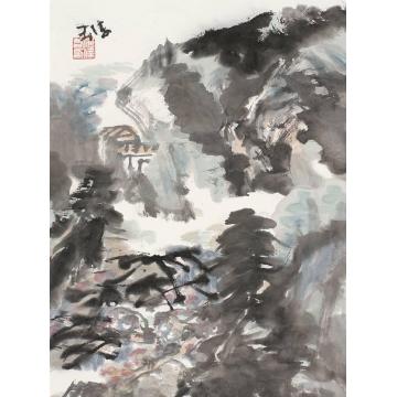 萧海春国画山水古诗意册五字画之家