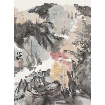 萧海春国画山水古诗意册六字画之家