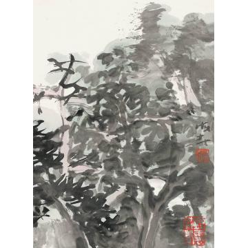 萧海春国画山水古诗意册九字画之家