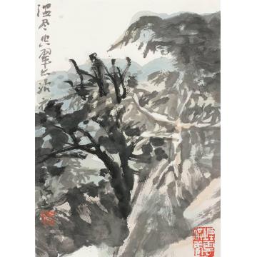 萧海春国画山水古诗意册十字画之家