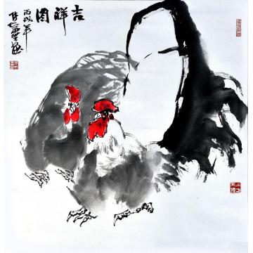 张志灵国画花鸟吉祥图字画之家