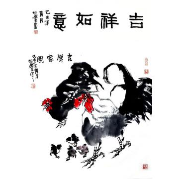 张志灵国画花鸟吉祥如意字画之家