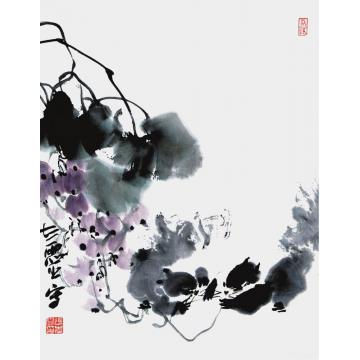 张志灵国画花鸟秋韵图字画之家