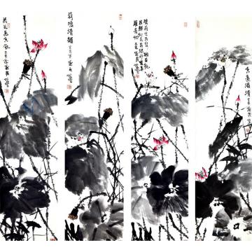 张志灵国画花鸟荷花系列字画之家
