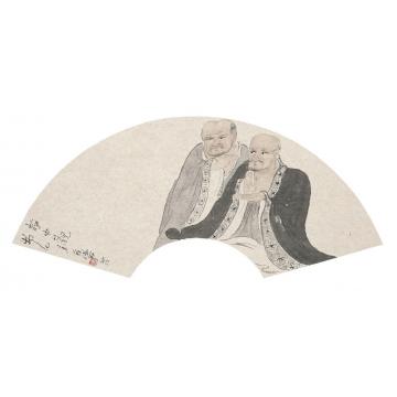 苏涛国画人物佛性天真之二十二字画之家