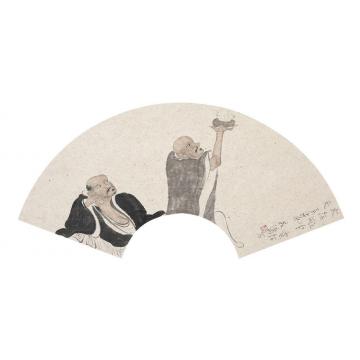苏涛国画人物佛性天真之三十四字画之家