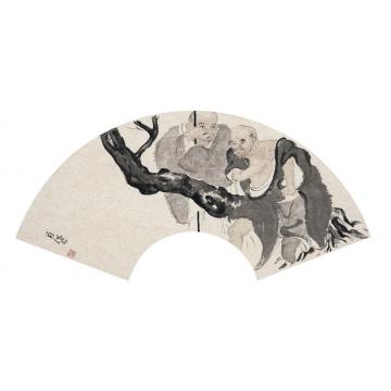 苏涛国画人物佛性天真之三十九字画之家