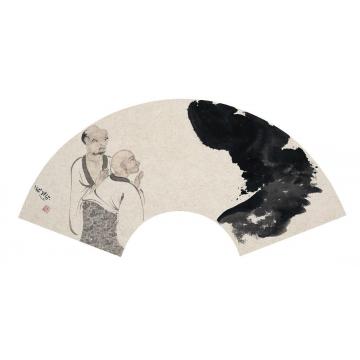 苏涛国画人物佛性天真之四十二字画之家