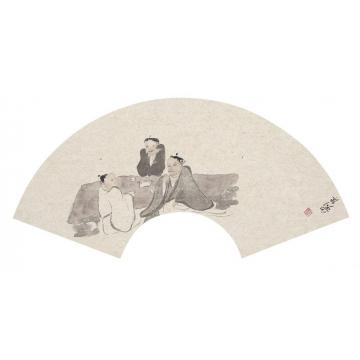 苏涛国画人物高士雅会之三字画之家
