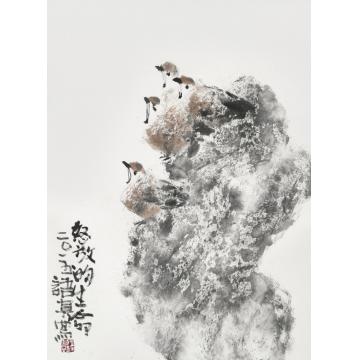 符语真国画花鸟怒放的生命字画之家