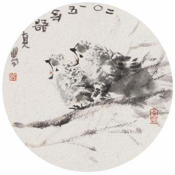 符语真国画花鸟鸟系列字画之家
