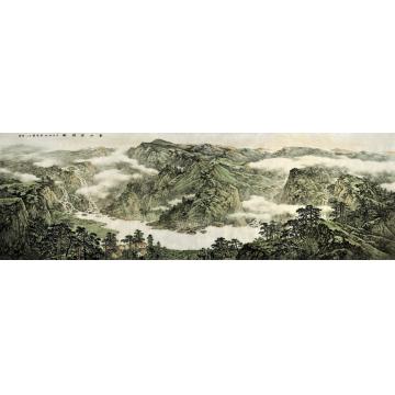 徐卫国国画山水春山揽胜图字画之家