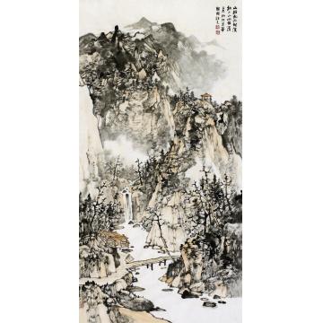 徐卫国国画山水山经秋而转淡字画之家