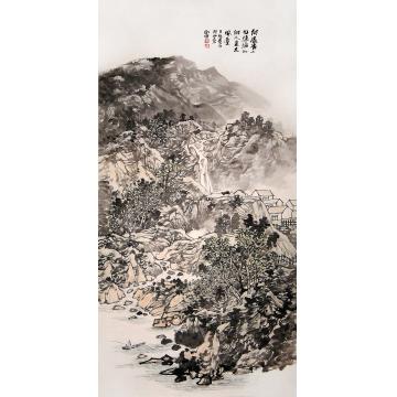 徐卫国国画山水何处青山好隐沦字画之家