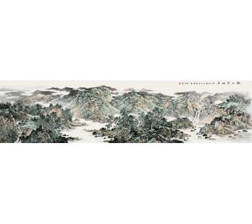 徐卫国国画山水溪山清岫图字画之家