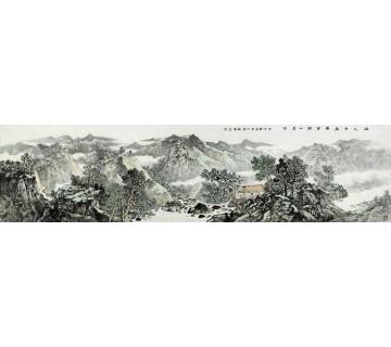 徐卫国国画山水山人本无事 坐听山鸟啼字画之家