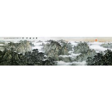 徐卫国国画山水黄山烟云图字画之家