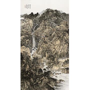 徐卫国国画山水秋山访友图字画之家