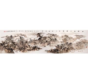 徐卫国国画山水山经秋而转淡字画之家