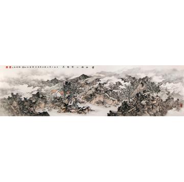 徐卫国国画山水云水禅心乐斯居字画之家