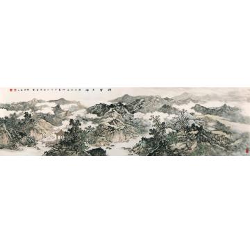 徐卫国国画山水祥云出岫字画之家