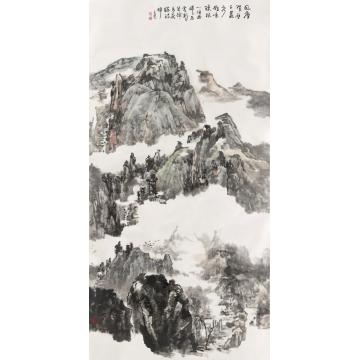 胡科丰国画山水风摩翠壁字画之家