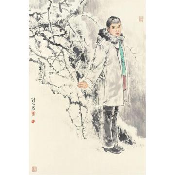 王根生国画人物雪字画之家