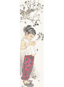王根生国画人物童趣之二字画之家
