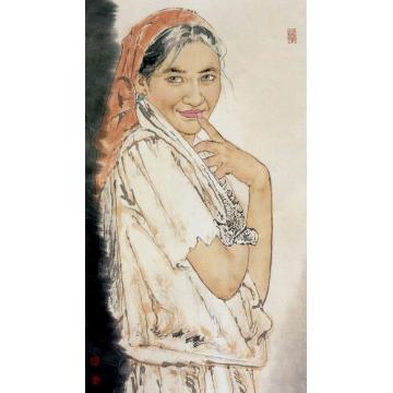 王根生国画人物达坂城的记忆字画之家