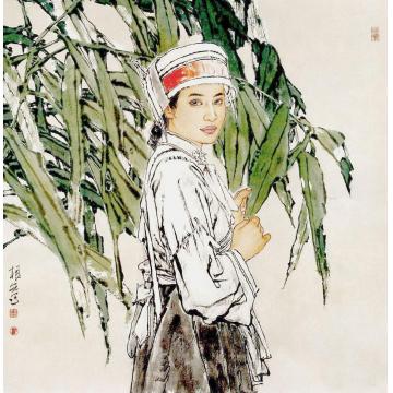 王根生国画人物何之忧字画之家