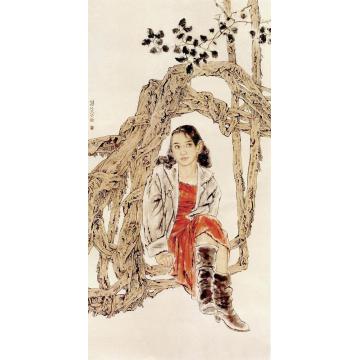 王根生国画人物听百年之风 读十九之诗字画之家