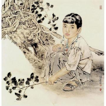 王根生国画人物童趣字画之家