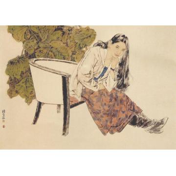 王根生国画人物悠然字画之家